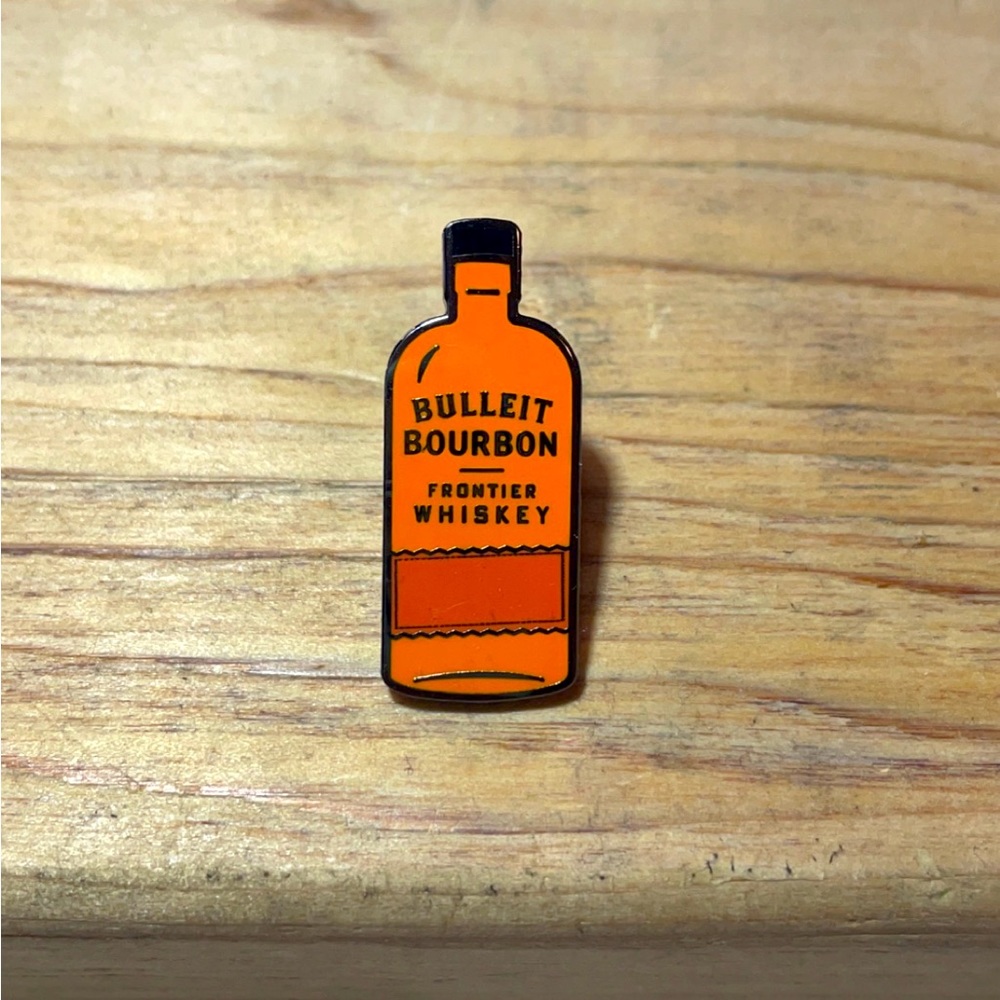 NEW Bulleit Bartender Pin - Orange bottle Shape